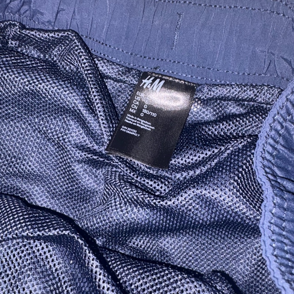 H&M Navy Swim Trunks with Drawstring - Picture 3 of 4